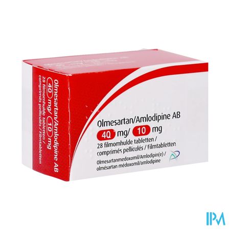 Olmesartan Amlodipine Ab 40/10mg Filmomh Tabl 28
