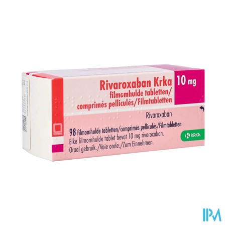 Rivaroxaban Krka 10mg Filmomh Tabl 98