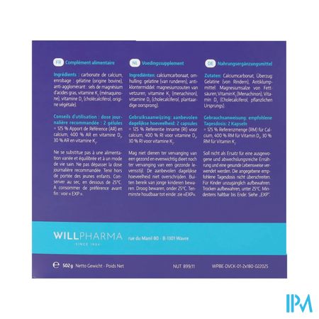 D-vital Calcium K Caps 2x180 Promo