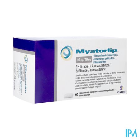 Myatorlip Viatris 40mg/10mg Filmomh Tabl 90