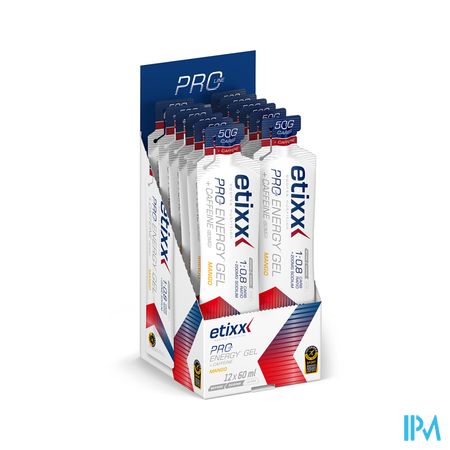 Etixx Double Carb Energ.gel Line+caff.mango12x60ml