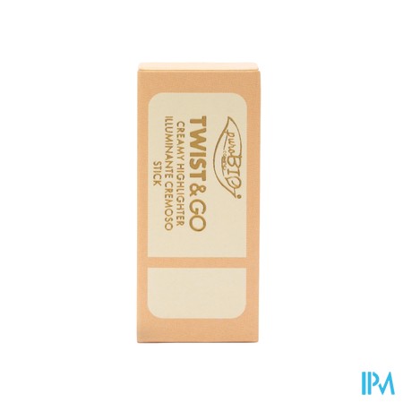 Purobio Twist&go Creamy Highligher 01 Zacht Parel. 5g Bio