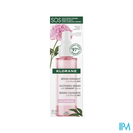 Klorane Capil. Sos Serum Pioenroos Bio 100ml