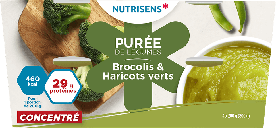 Groentepuree Broccoli-groene Boontjes 4x200g