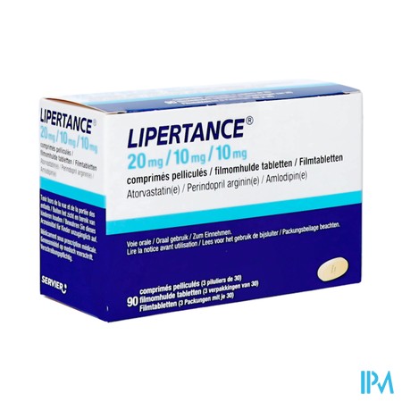 Lipertance 20mg/10mg/10mg Filmomh Tabl 90