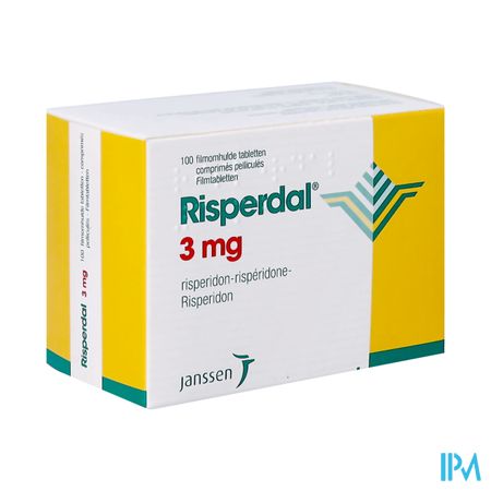 Risperdal 3mg Pi Pharma Comp 100 X 3mg Pip