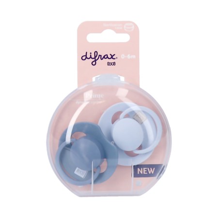 Difrax Dynamic Fopspeen 0-6m Prime Baby Blue/blue2