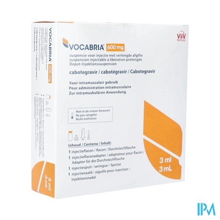 Vocabria 600mg Abacus Susp Inj Verl. Afgifte Fl