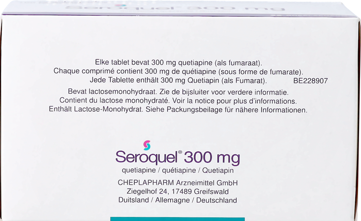 Seroquel 300 Comp 100 X 300mg 3