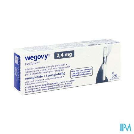 Wegovy 2,4mg Flextouch Opl Inj Voorgev.pen 3ml