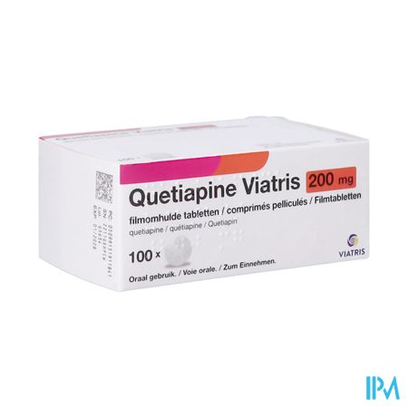 Quetiapine Viatris 200mg Comp Pell 100