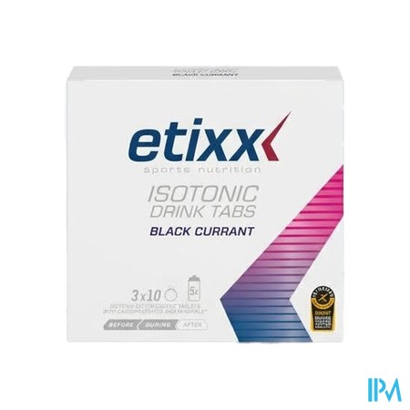 Etixx Isotonic Blackcurrant Bruistabl 3x10