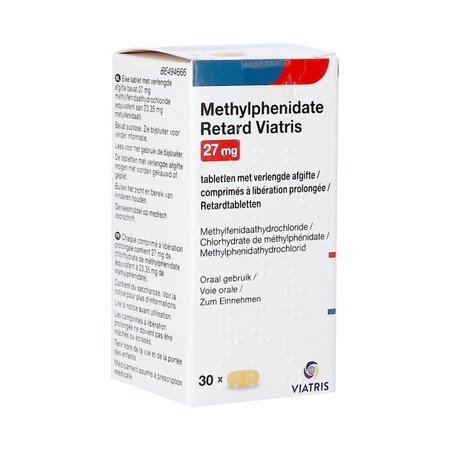 Methylphenidat.retar.viatris 27mg Verl.afg.tabl 30