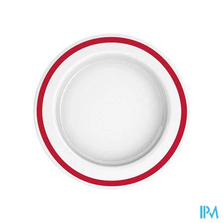 Adhome Assiette Asymetriq.san 27cm Rebord Rouge