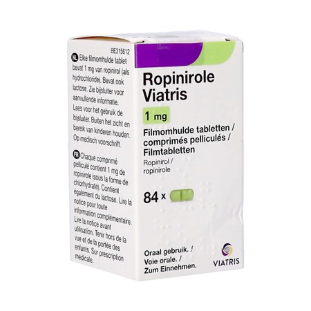 Ropinirole Viatris 1mg Tabl 84