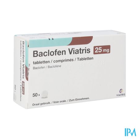 Baclofen Viatris 25mg Tabl 50