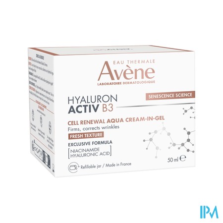 AVENE HYALURON ACTIV B3 GELCR 50ML