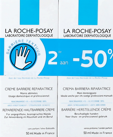 La Roche Posay Cicaplast Creme Mains Duo 2x50ml 2e-50% 4