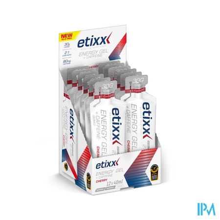 Etixx Energy Gel Caffeine Cherry 12x40ml