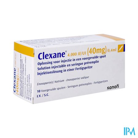 Clexane Spuit Inj 10 X 40mg/0,4ml
