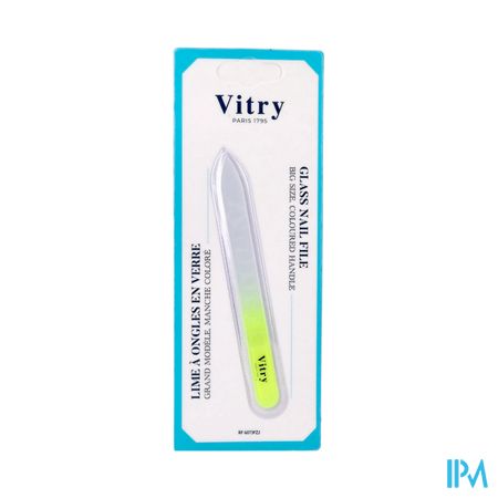 Vitry Glasvijl Heft In Fluo Geel