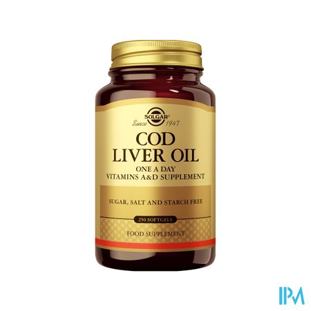 Solgar Cod Liver Oil (levertraan) Softgel 250