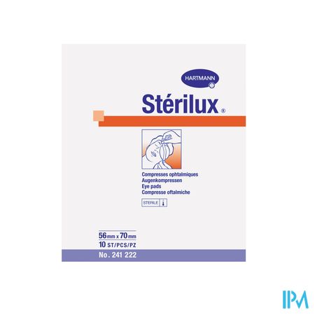 Sterilux Comp.ocul. 56x70 St.10 P/s