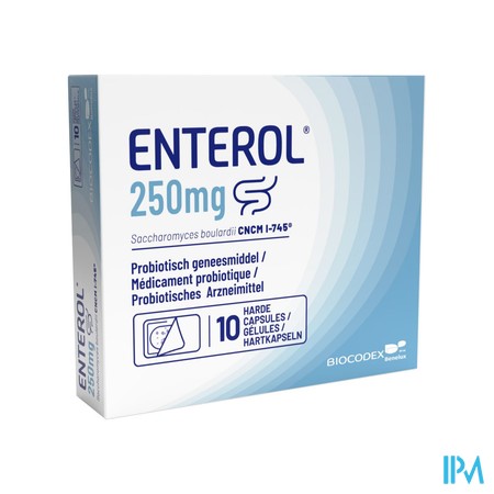 Enterol 250mg Caps Harde Dur S/blister 10x250mg