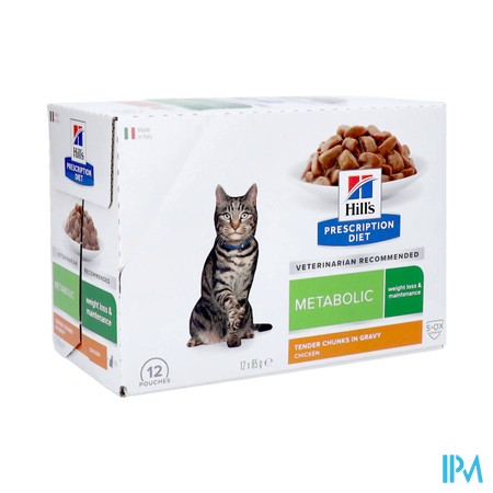 Prescription Diet Feline Metabolic Pouch 12 X 85g