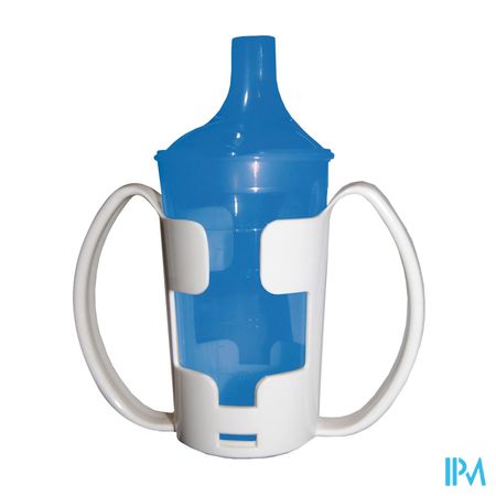 Gobelet+porte-gobelet+2 Becs 250ml Bleu Adhome