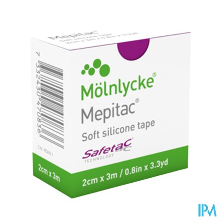 Mepitac Zachte Fixatietape Sil 2cmx3,0m 1 298300