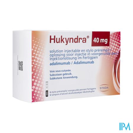 Hukyndra 40mg Orifarm Opl Inj 100mg/ml Voorg.pen.6
