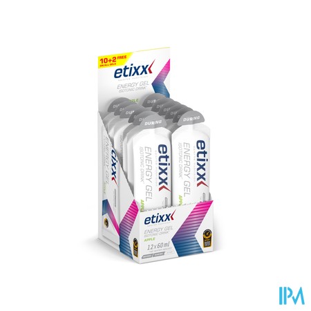 Etixx Isotonic Drink Energy Gel Apple 12x60ml