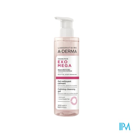 Aderma Exomega Visage Gel Nettoyant 200ml
