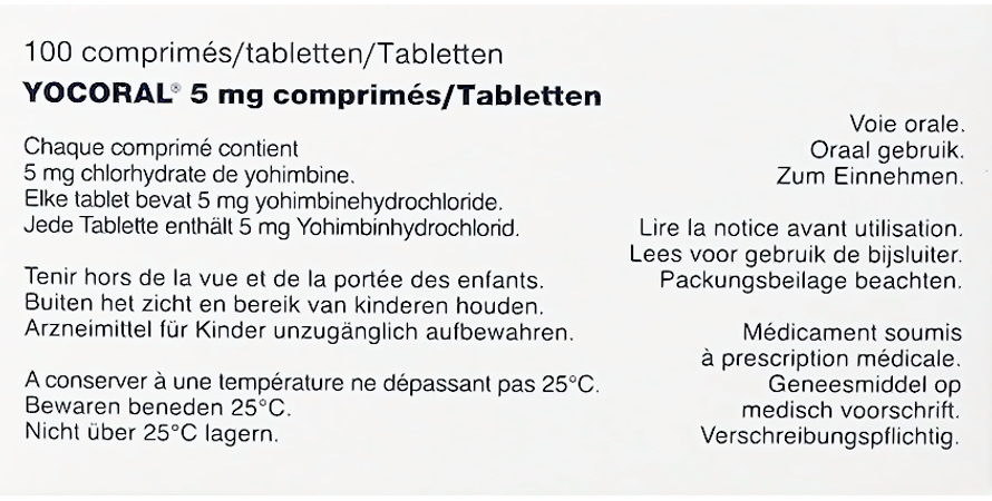 Yocoral 5mg Glenwood Tabl 50 3