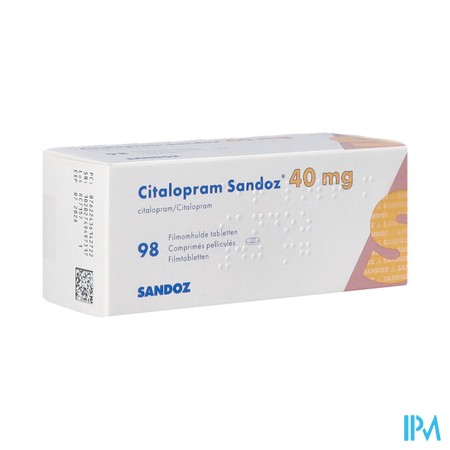 Citalopram Sandoz 40mg Filmomh Tabl 98