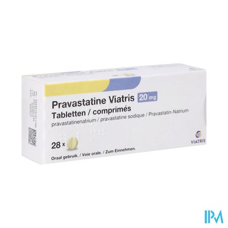 Pravastatine Viatris 20mg Tabl 98