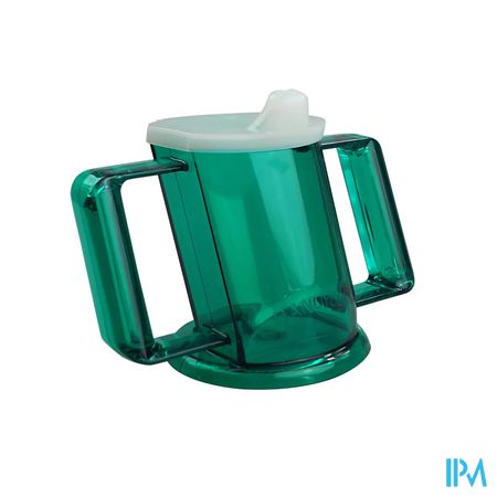 Handycup Beker Schuin Groen+2 Tuit. 237ml Henrotek