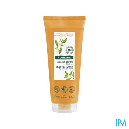 Klorane Corps Douche Gel Fleur Oranger 200ml Nf