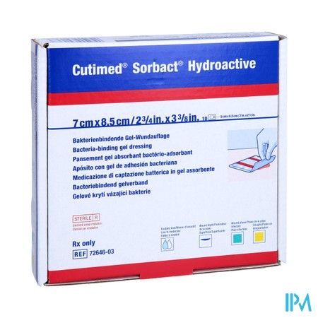 Cutimed Sorbact Hydroactive 7x 8,5cm 10 7264603