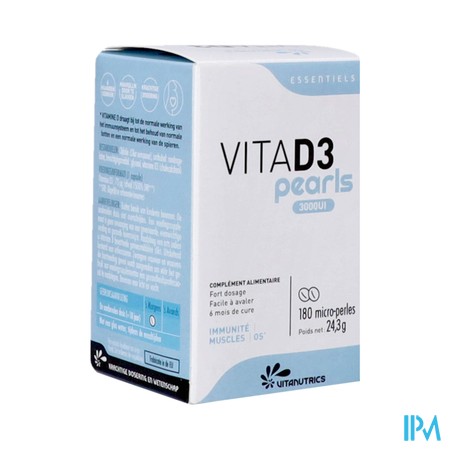Vitad3 3000ui Pearls Vitanutrics Caps 180