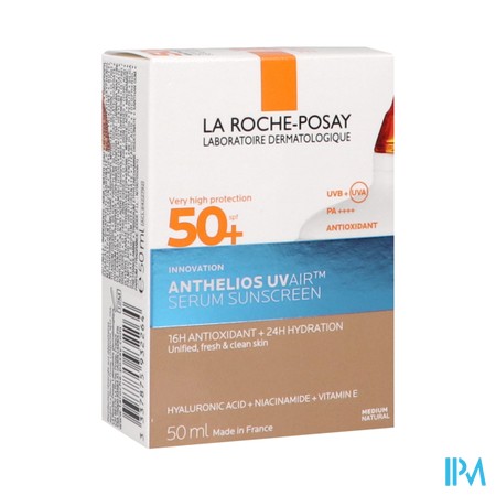 Lrp Anthelios Uvair Getint Zonbesch.serum Med.50ml