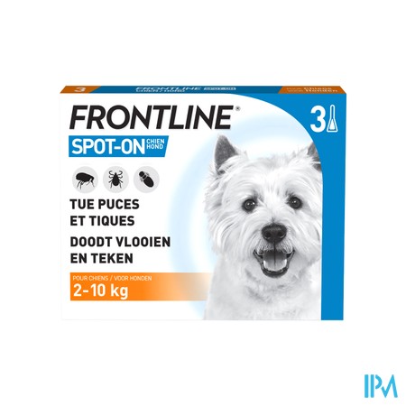 Frontline Spot On Chien 2-10kg Pipet 3x0,67ml