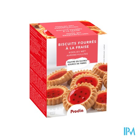 Prodia Biscuits Fourres Fraise 150g 5850 Revogan