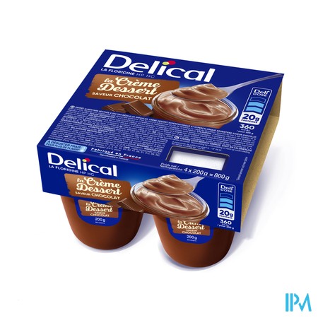 Delical Creme Dessert La Floridine Chocola 4x125g