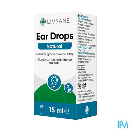 Livsane Ear Drops Natural 15ml
