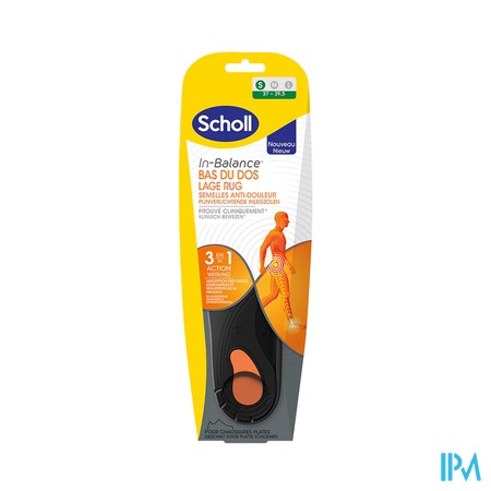 Scholl Pijnverlicht.inlegzolen Lage Rug S 1 Paire