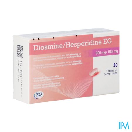 Diosmine+Hesperidine EG 900Mg+100Mg Tabl 30
