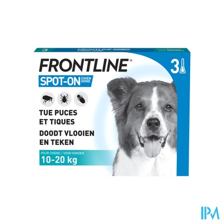 Frontline Spot On Chien 10-20kg Pipet 3x1,34ml
