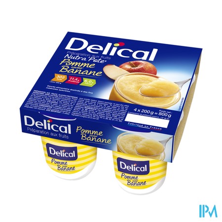 Delical Nutra Pote Appel Banaan 4x125g
